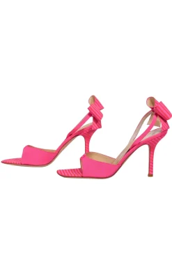 Kate Spade - Pink & Orange Striped & Polka Dot Pumps w/ Bows Sz 9