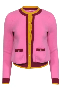 Kate Spade - Pink, Yellow, & Red Cardigan Sz XS