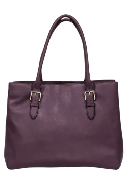 Kate Spade - Plum Saffiano Leather Tote