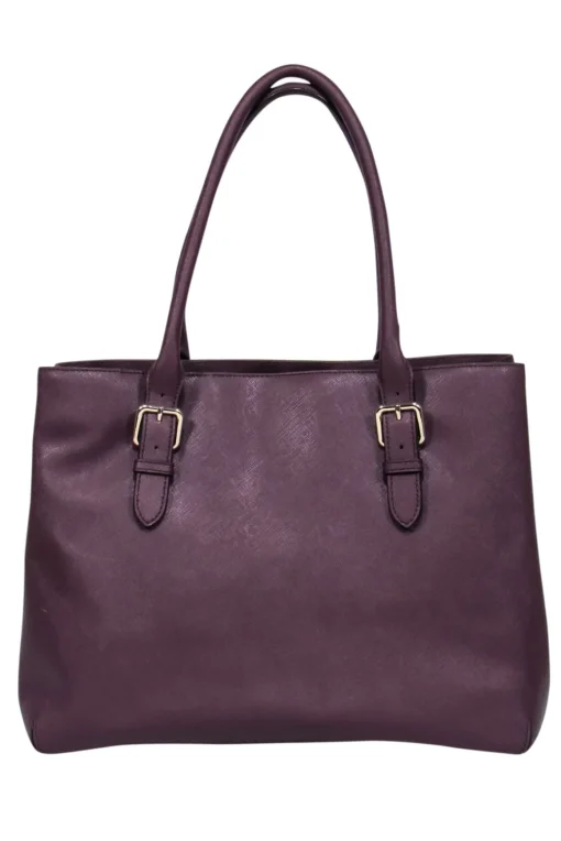 Kate Spade - Plum Saffiano Leather Tote