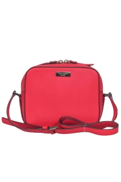 Kate Spade - Red Leather Square Crossbody