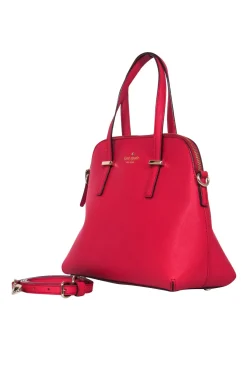 Kate Spade - Red Saffiano Leather Satchel Bag