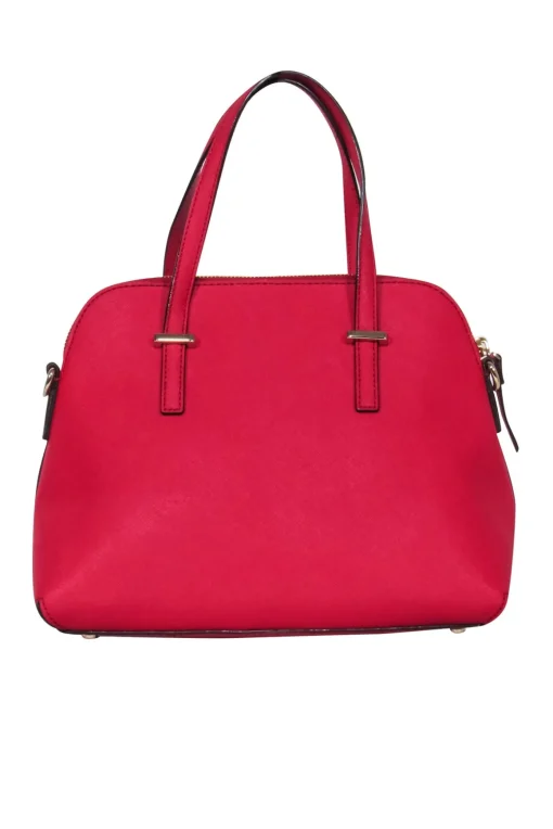 Kate Spade - Red Saffiano Leather Satchel Bag