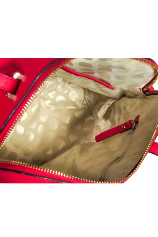 Kate Spade - Red Saffiano Leather Satchel Bag