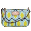Kate Spade - Teal, Chartreuse & Navy Print Convertible Wristlet