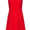 Kate Spade - Tomato Red Sleeveless Boatneck Fit & Flare Dress Sz 0