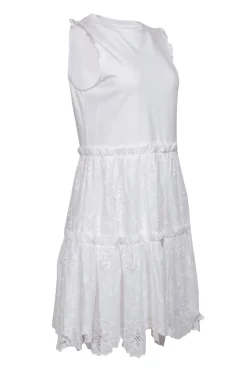 Kate Spade - White "Freshwhite" Cotton Tiered Sundress Sz M