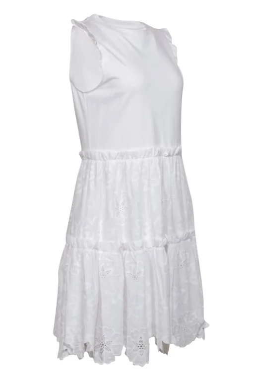 Kate Spade - White "Freshwhite" Cotton Tiered Sundress Sz M