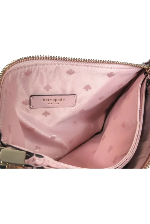 Kate Spade- Light Pink Pebbled Leather "Triple Gusset" Crossbody
