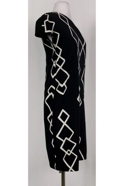 Keepsake - One Shoulder Black & White Dress Sz 4