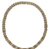 Kendra Scott - Gold Chain "Lesley" Necklace w/ Silver Gems