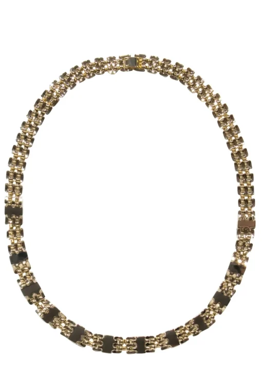 Kendra Scott - Gold Chain "Lesley" Necklace w/ Silver Gems