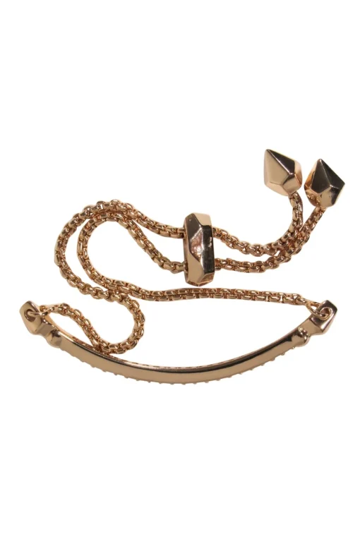 Kendra Scott - Rose Gold Adjustable Jeweled Bar Bracelet