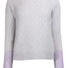 Kinross Cashmere - Grey & Ivory Cashmere Sweater Sz XS