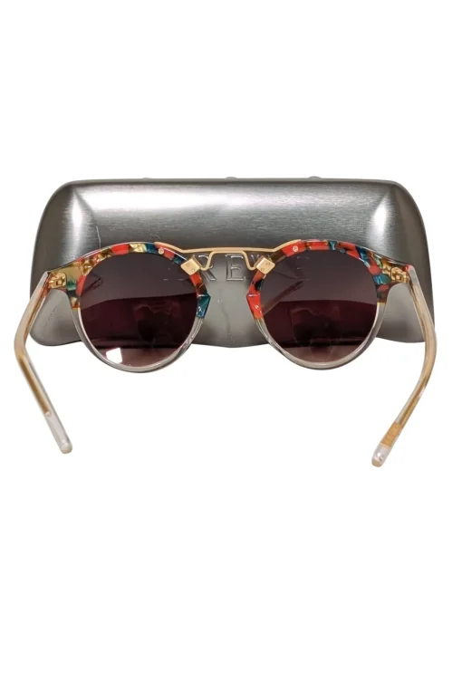 Krewe - Red, Green, & Gold Round Sunglasses