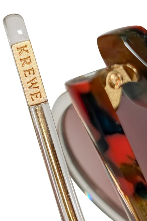 Krewe - Red, Green, & Gold Round Sunglasses