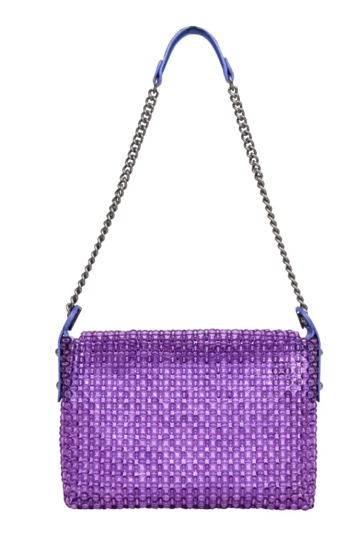 Kurt Geiger - Purple "Kensington Bead" Shoulder Bag