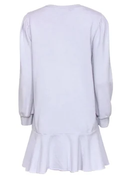 La Vie Rebecca Taylor - Lavender Shift Sweatshirt Dress w/ Ruffled Hem Sz M