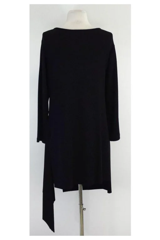 Lafayette 148 - Black Asymmetrical Hemline Dress Sz S