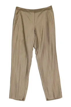 Lafayette 148 - Gold Satin Pants Sz 10