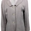 Lafayette 148 - Light Brown Wool Blend Pleated Collar Blazer Sz 14