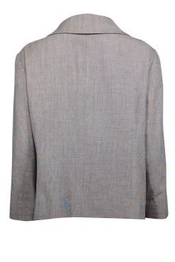 Lafayette 148 - Light Brown Wool Blend Pleated Collar Blazer Sz 14