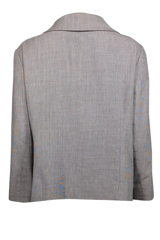 Lafayette 148 - Light Brown Wool Blend Pleated Collar Blazer Sz 14