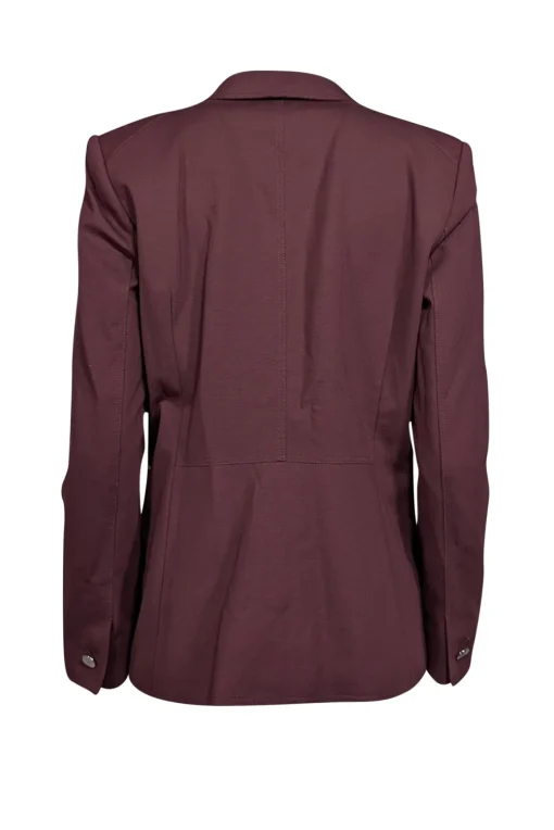 Lafayette 148 - Maroon Zipper Pocket Blazer Sz 6