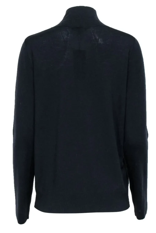 Lafayette 148 - Midnight Black Wool Turtleneck Sweater Sz XL