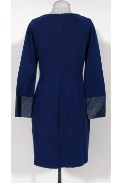 Lafayette 148 - Navy Blue Long Sleeve Dress Sz 8