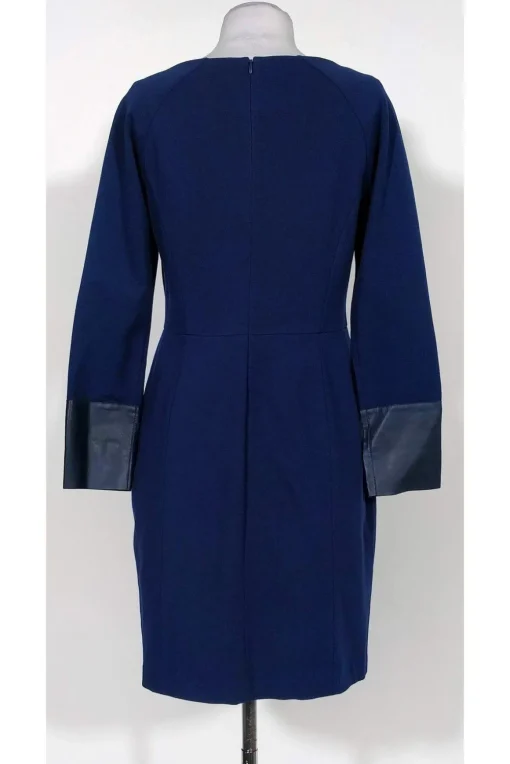 Lafayette 148 - Navy Blue Long Sleeve Dress Sz 8