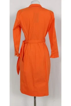 Lafayette 148 - Orange Wrap Dress Sz 2