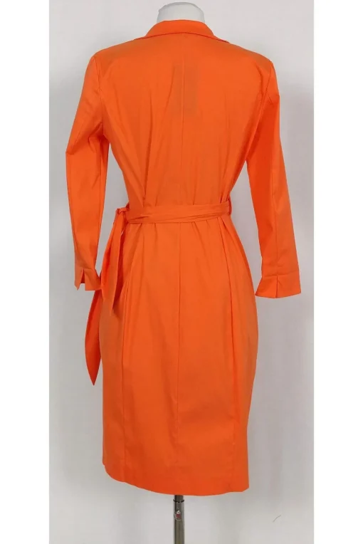 Lafayette 148 - Orange Wrap Dress Sz 2