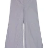 Lafayette 148 - White & Grey Striped Wide Leg Pants Sz 6