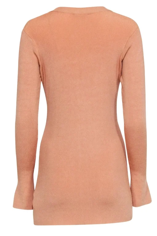 L'Agence - Beige Ribbed Knit Cardigan Sz XS
