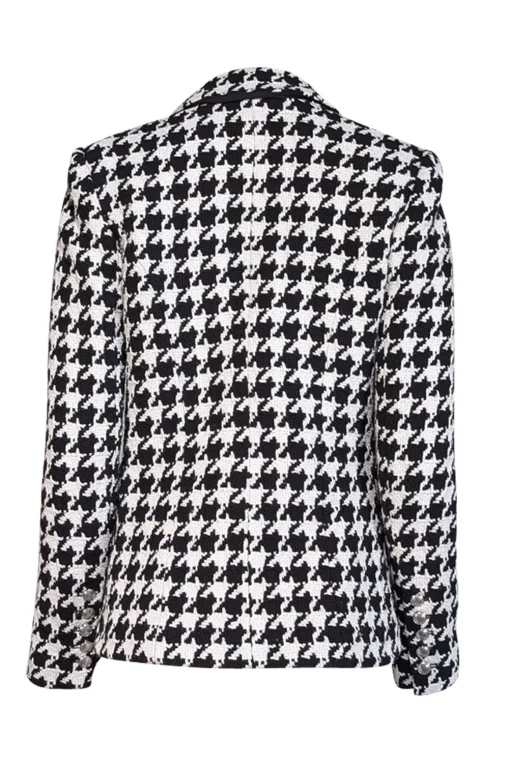 L'Agence - Black & White Houndstooth Patterned Blazer Sz 6