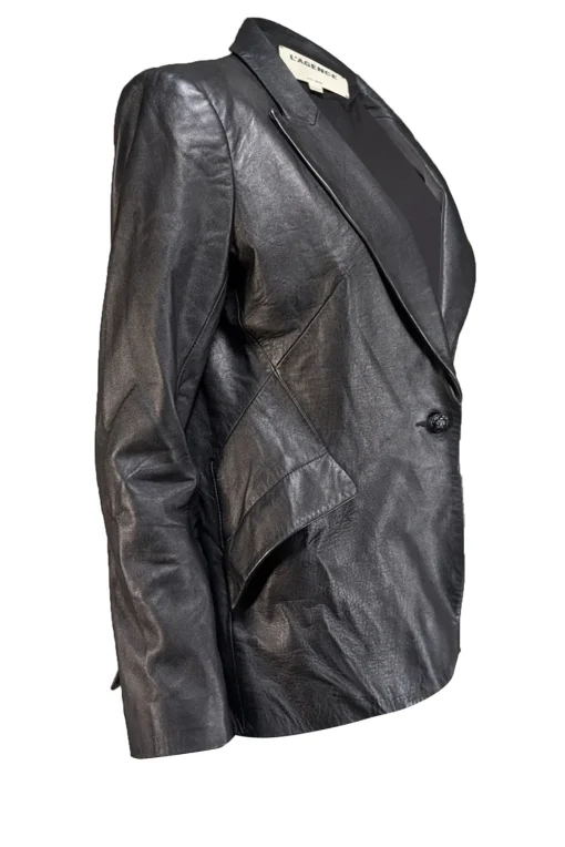 L'Agence - Black Lamb Leather Blazer Sz 8