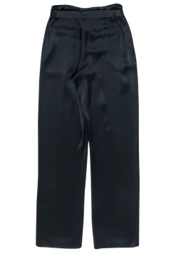 Lapointe - Black Satin High Waist Pants Sz 6