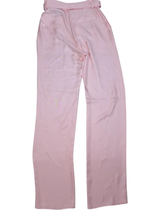 Lapointe - Light Pink Silk Twill Belted Trousers Sz 4