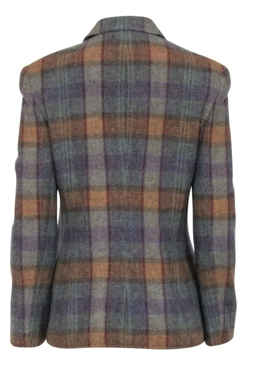 Lauren Ralph Lauren - Grey, Green, & Purple Plaid Zipper Jacket Sz 10
