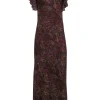 Lauren Ralph Lauren - Maroon, Teal & Tan Paisley Print Sleeveless Maxi Dress Sz 10