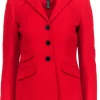Lauren Ralph Lauren - Red Wool Blend Three-Button Blazer Sz 4P
