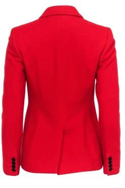 Lauren Ralph Lauren - Red Wool Blend Three-Button Blazer Sz 4P