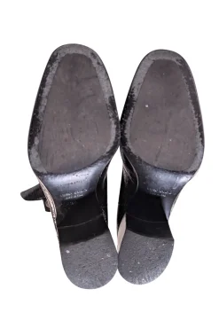 Laurence Dacade - Black Calf Leather Ankle Heel Boot Sz 6.5