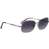 Les Copains - Silver Frame w/ Dark Blue Lens Sunglasses