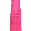 Lilly Pulitzer - Bubblegum Pink Crochet Maxi Slip Dress Sz M