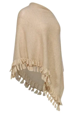 Lilly Pulitzer - Gold Metallic Knit Poncho w/ Tassels OS