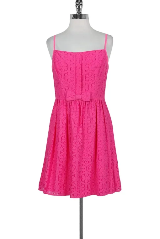 Lilly Pulitzer - Hot Pink Lace Dress Sz 6