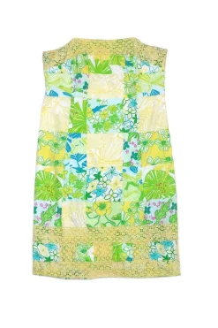 Lilly Pulitzer - Multicolor Patchwork Cotton Strapless Dress Sz 0