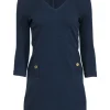 Lilly Pulitzer - Navy Ribbed Knit "Charlena" Dress Sz XS